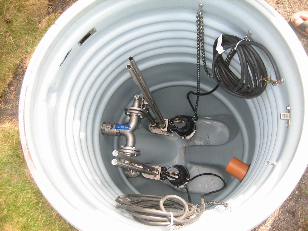 Pump sump